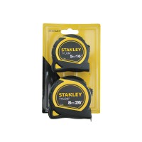 STANLEY® Tylonâ„¢ Pocket Tapes 5m/16ft + 8m/26ft (Twin Pack) STA998985